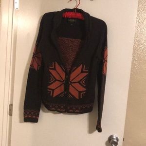 Frenchi Brown and Pink Sweater